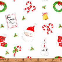 F127- Santa, Candy Cane pique printing 4.0