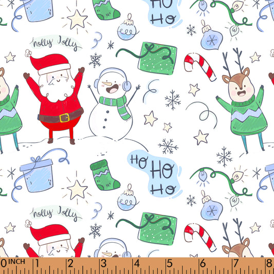 PP50-Christmas pattern fabric 50 printing 4.0