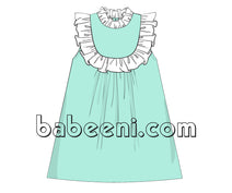 Lovely plain dress for girl - DR 2589