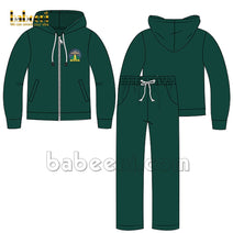 Green Teenager sport clothing for boys - TB 23