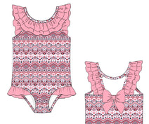 S29 - Pink Coral rash guard fabric (SPF 50+++)