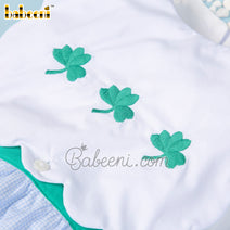 Lucky leaf embroidery girl bubble  – DR 3451