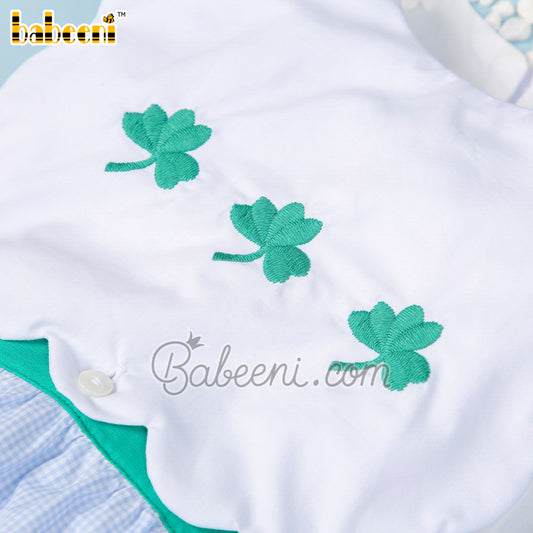 Lucky leaf embroidery girl bubble  – DR 3451