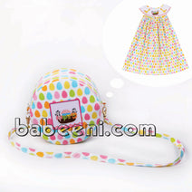 Cute animal smocked round messenger bag - KB 02