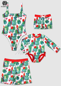 TOUCAN PRINT FAMILY MATCHING SWIMWEAR - MD148