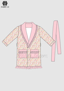 WOMEN FLOWER DRESSING GOWN - MD208