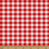 S50.0- Red gingham rash guard printed 4.0 fabric