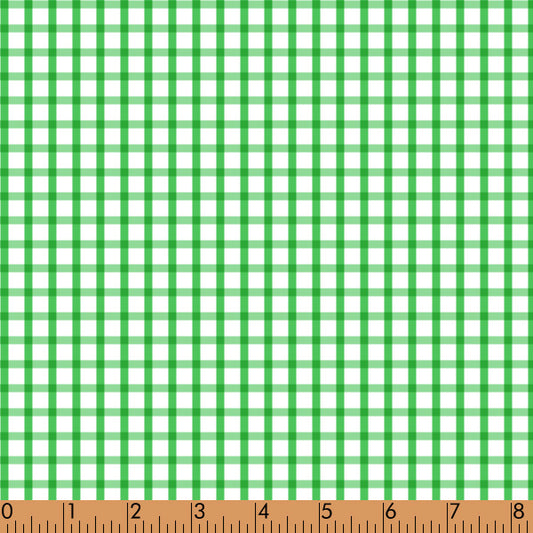 P5- Green window pane fabric