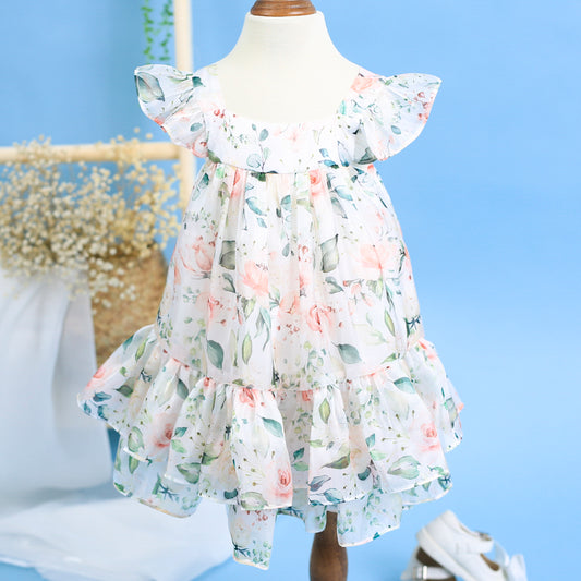 CF09- Elegant Roses chiffon printing 4.0