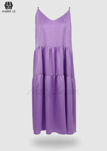 SLEEVELESS PURPLE MAXI DRESS - MD316