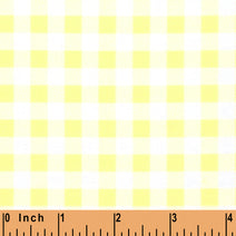 K304-New pale yellow gingham knit fabric printing 4.0