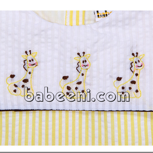 Giraffe shadow embroidered boy bubble - BC 692