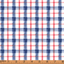 PP35 - US independence plaid fabric 5 printing 4.0