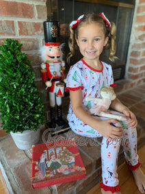 Christmas pattern printed girl loungewear