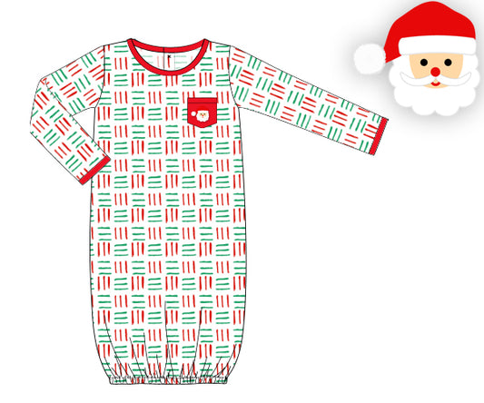 K359-red, green netting knit printing 4.0