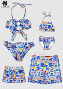 MOSAIC PICTURESQUE FAMILY MATCHING SWIMWEAR - MD144