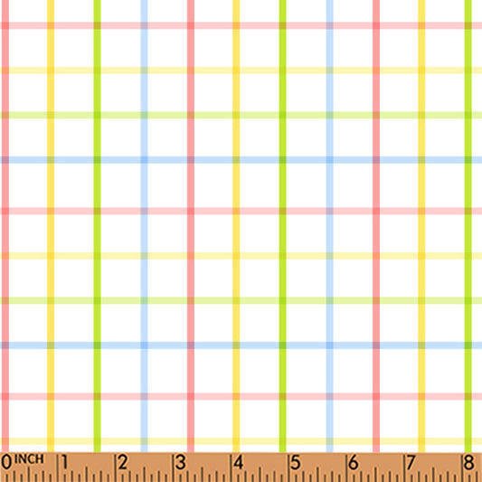 PP201 - red, yellow, lime green, blue plaid print 4.0