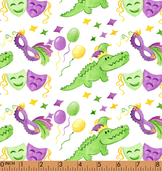 F97- Alligators Mardi gras printing 4.0