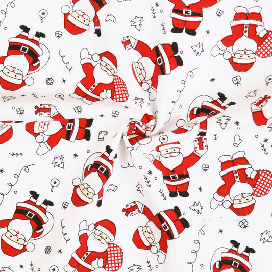 K315- Santa Claus printed knit