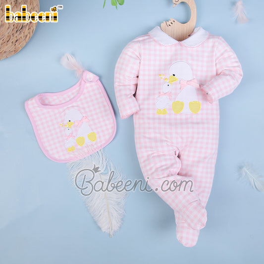 Duck applique baby gift set – GS 10