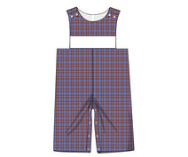 T14- Blue, Brown Tartan Fabric