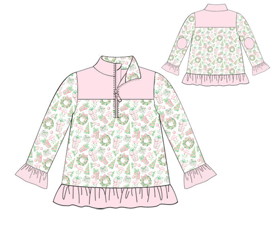 PP55-Christmas pattern fabric 55 printing 4.0