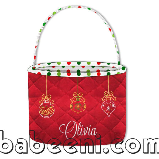 Christmas Olivia Monogrammed hand bag KB 29