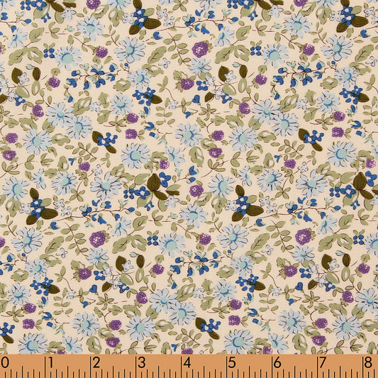 F10.0 - Blue and purple floral