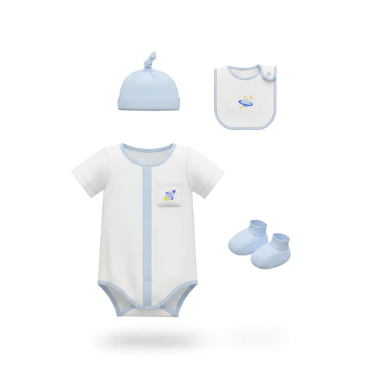 DR4582 – Space Explorer Newborn Gift Set – Sky Blue