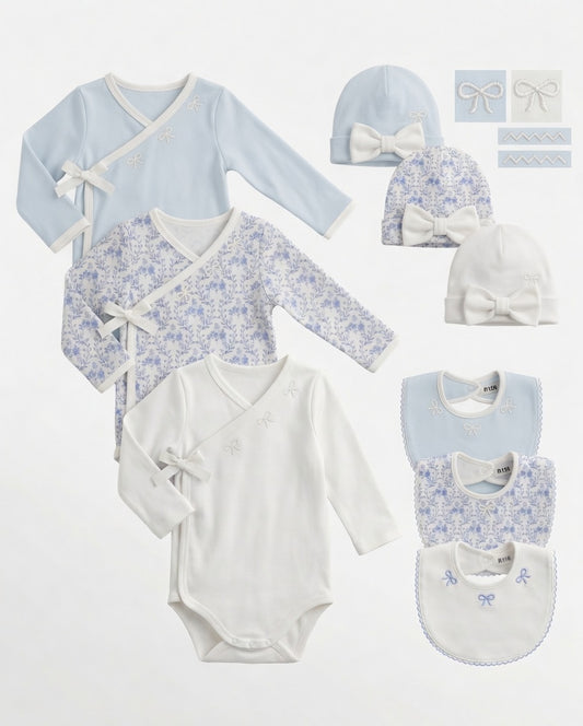 DR4587 – Floral Bow Newborn Gift Set