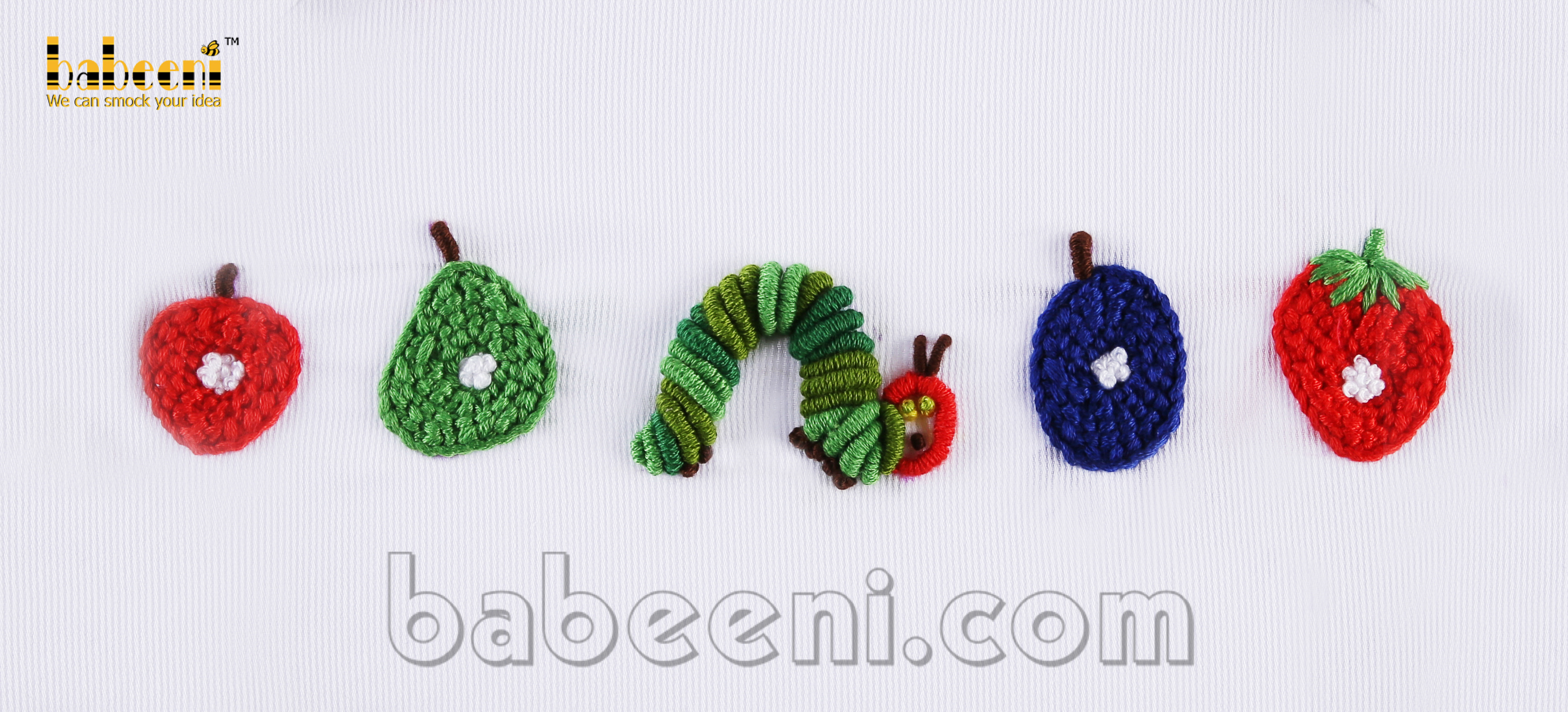 Insect with fruits crochet - CP90