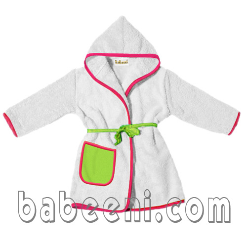 Fancy plain baby bathrobe  SW 090 