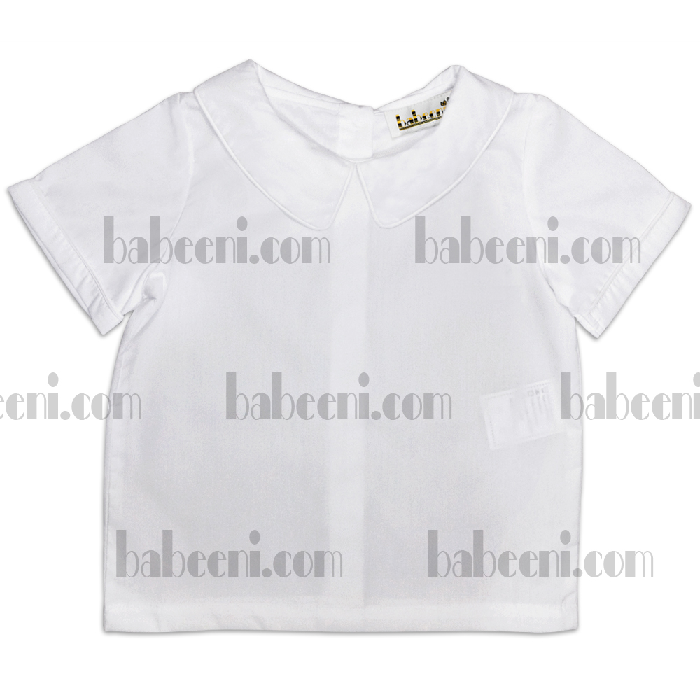 White boy shirt with short sleeves -  TS 022