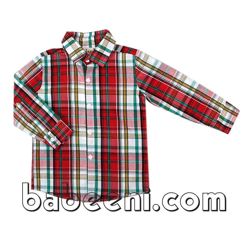 Boy plaid T-shirt - TS 027