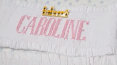 How to embroider custom name of a baby