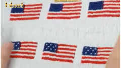 How to embroider patterns for 4th of July clothing