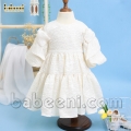 cream-jacquard-volume-sleeve-baby-dress---dr-3257