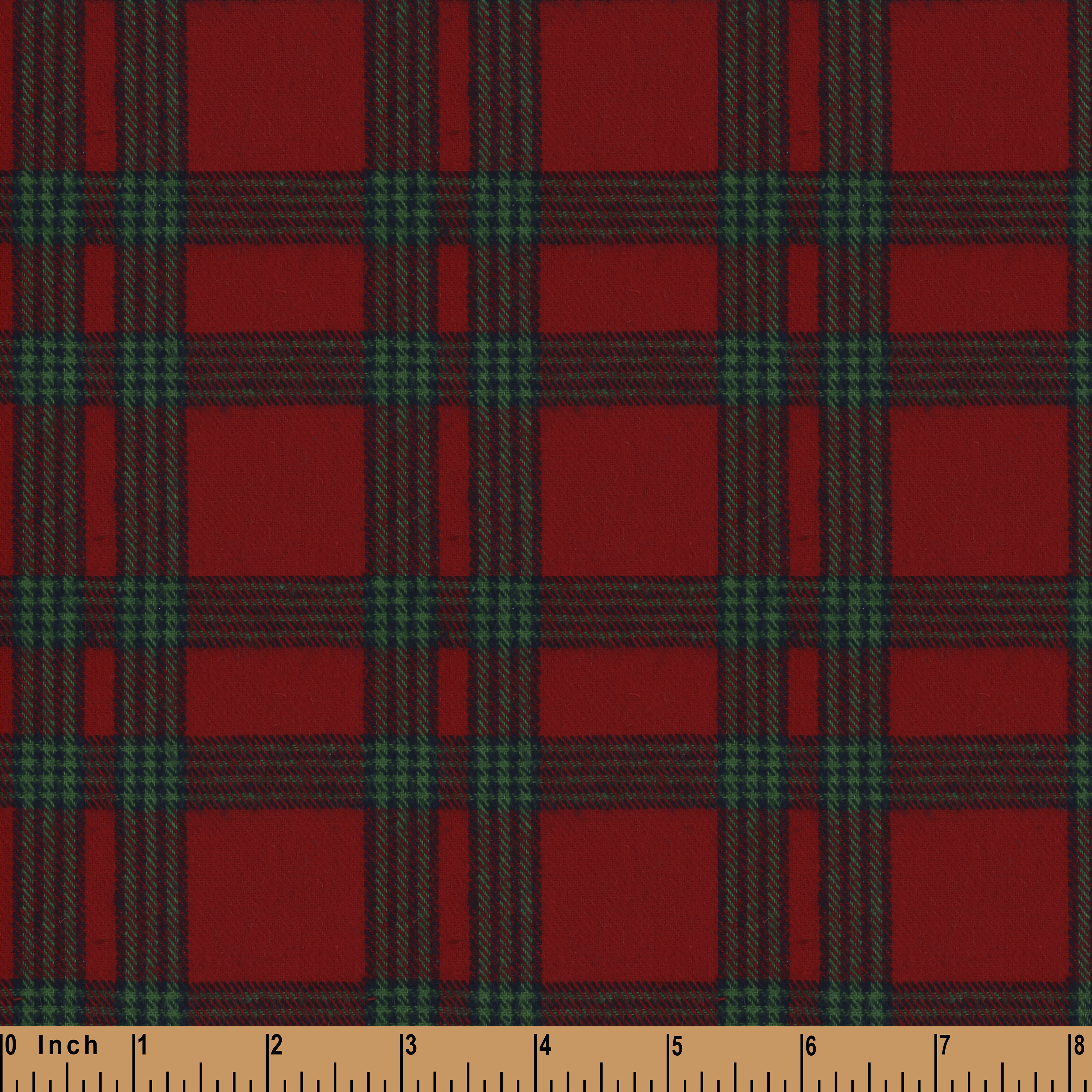 T57- Red, green tartan fabric