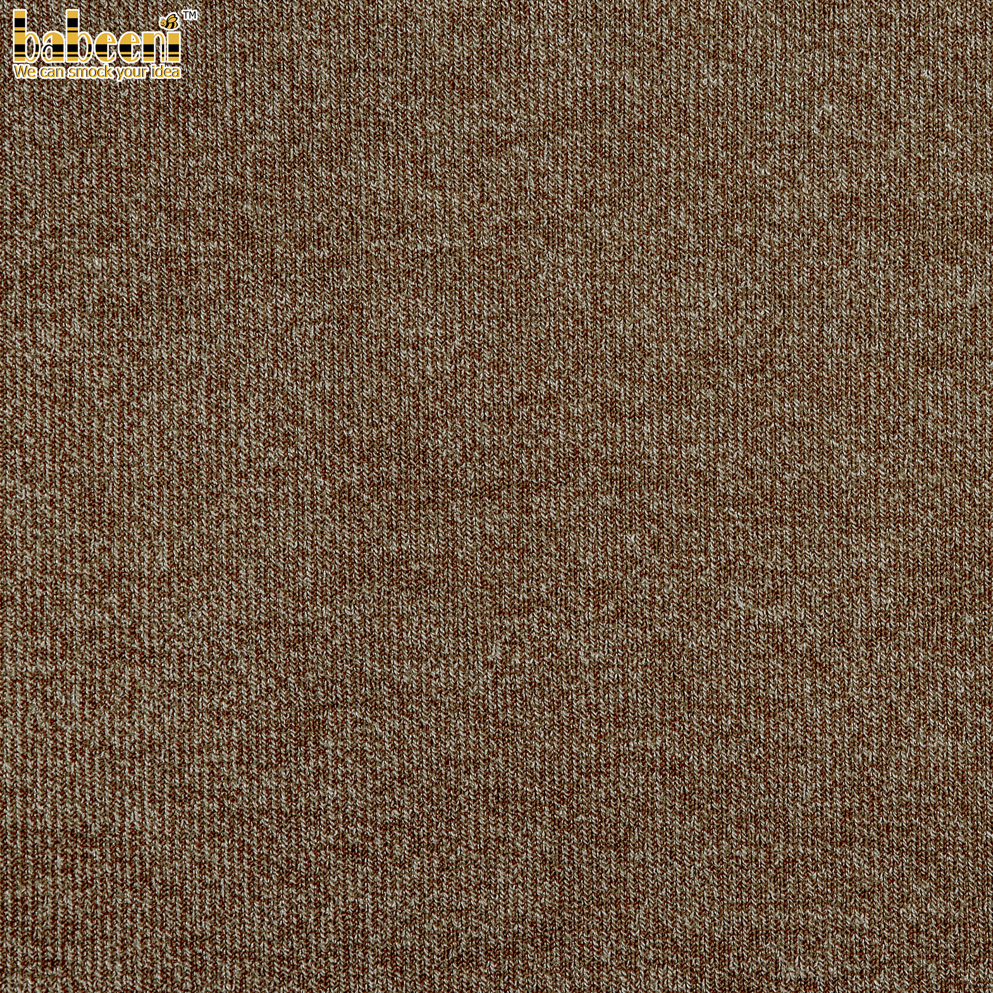 CD18- White, brown thin cardigan fabric