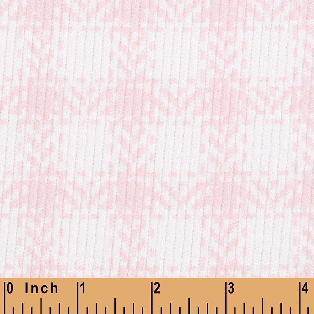 CD27- pink check thick cardigan printing 4.0