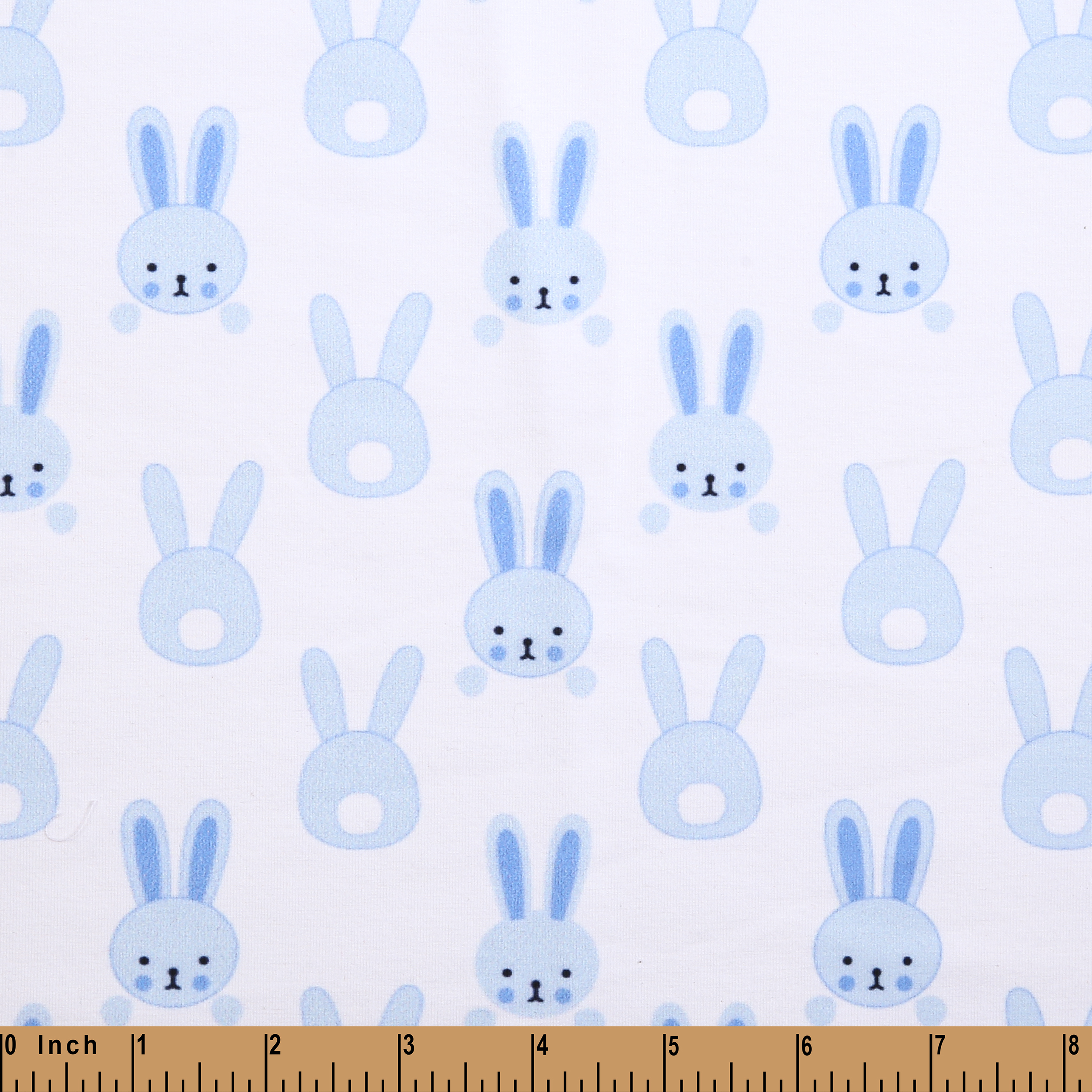 CD31- Blue bunny thick cardigan printing 4.0 fabric