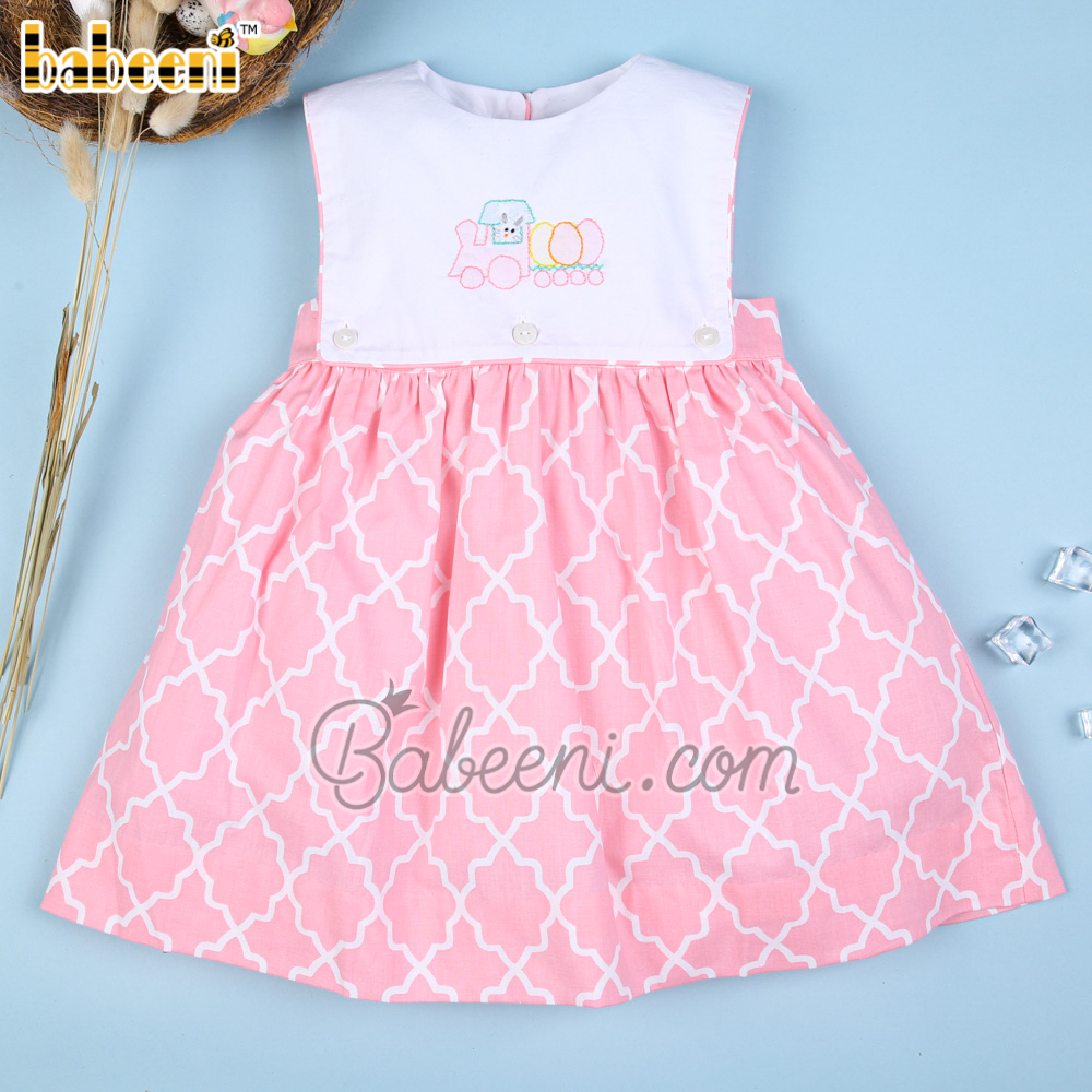 Lovely Easter girl embroidery dress - DR 3362