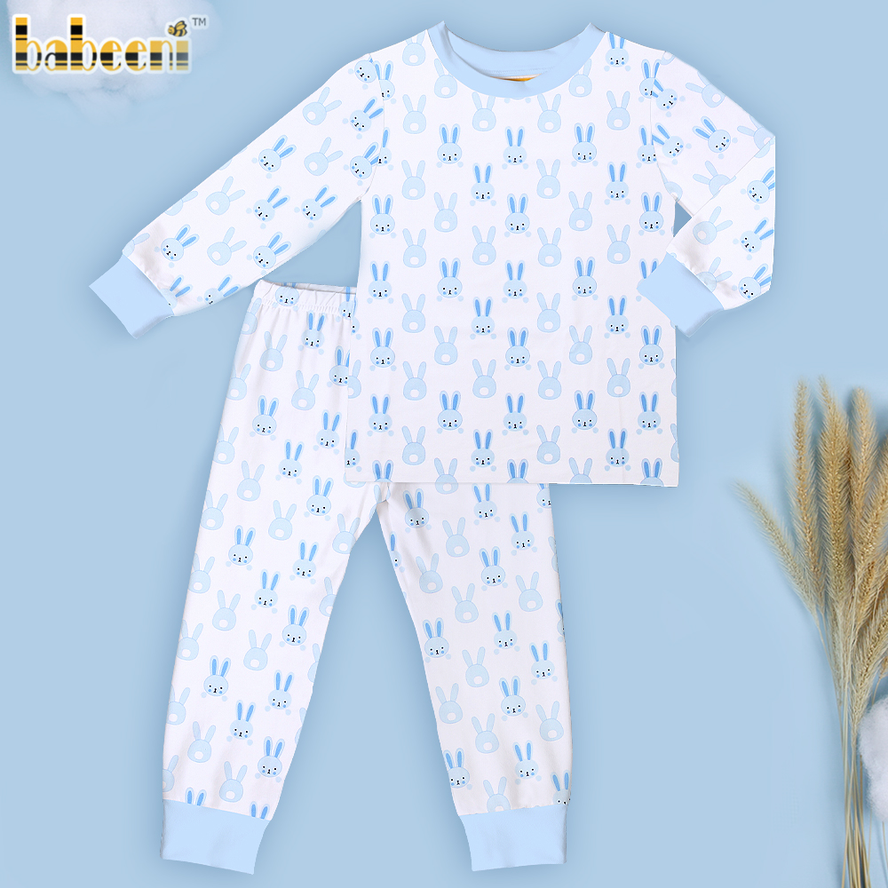 Bunny sleepwear blue long set – BC 987