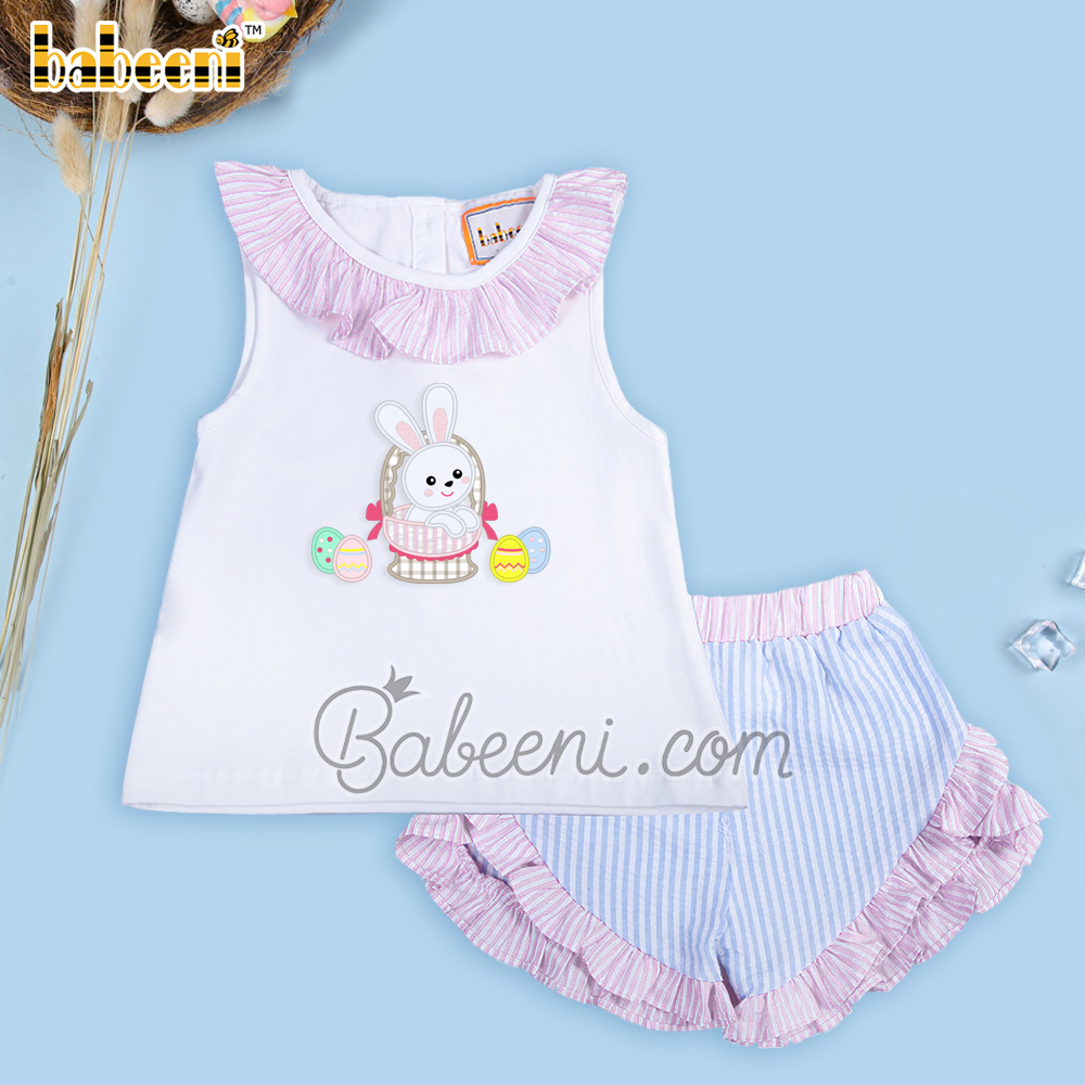 Stunning rabbit apllique outfits fot little girl - DR 3375