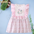 lovely-girl-dress-rabbit-embroidery-floral-satin---dr-3373