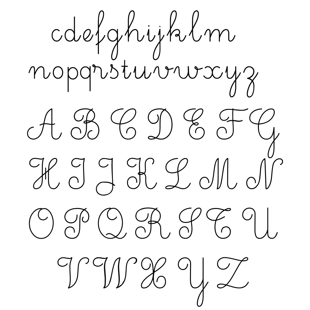 embroidery Handwriting font