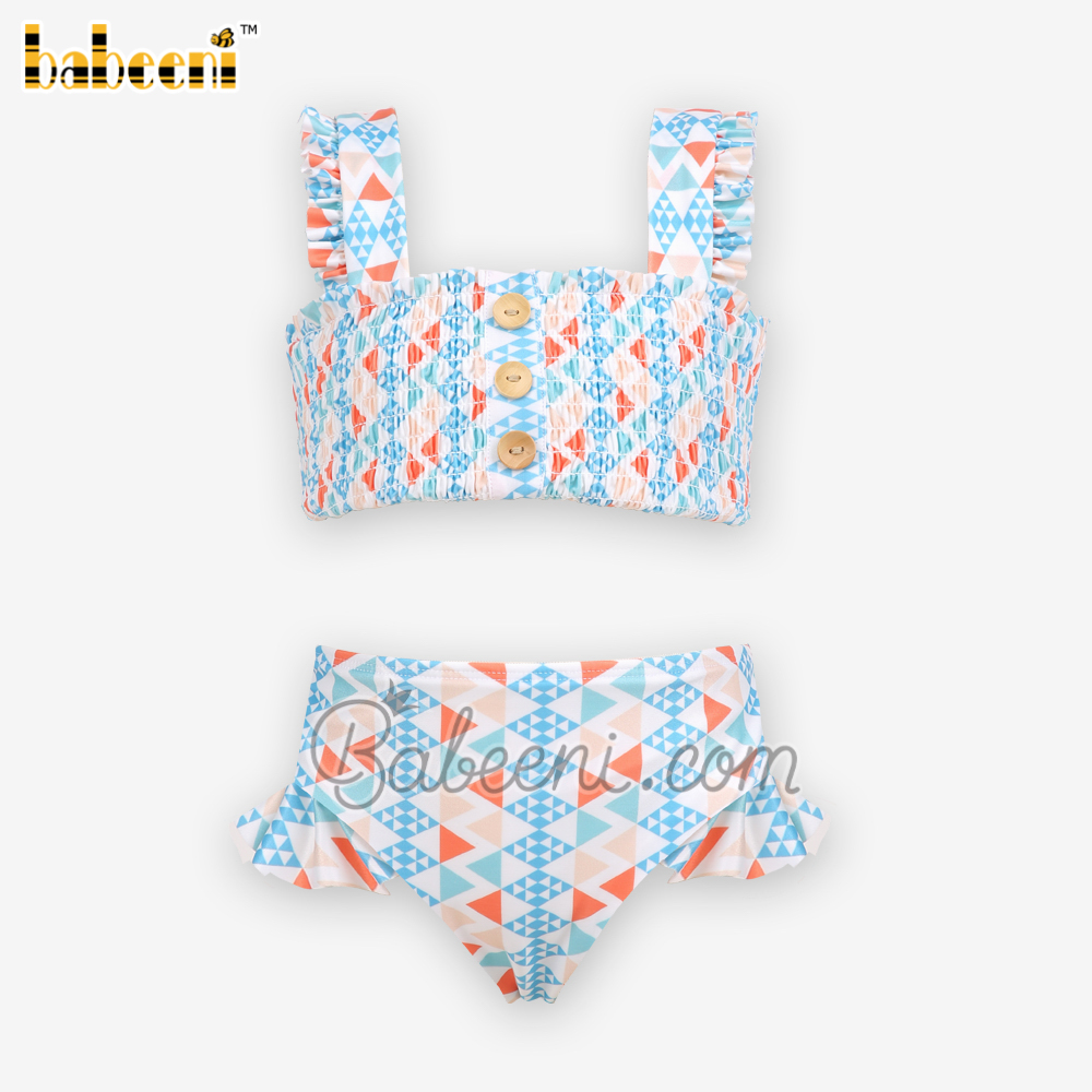 Lozenge pattern baby swimwear - SW 579 