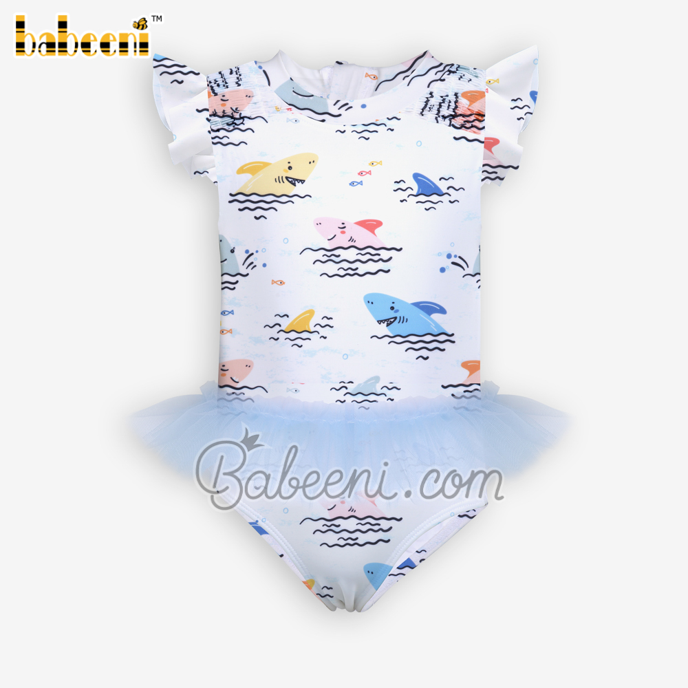 Shark printed baby swimwear - SW 597