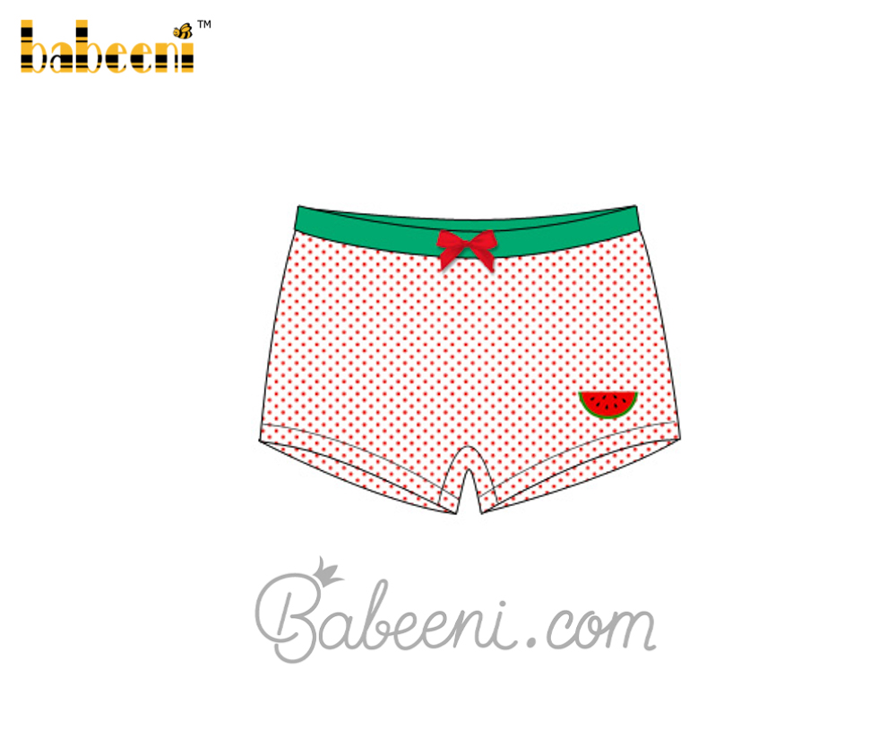 Watermelon embroidery girl underwear - UG 11
