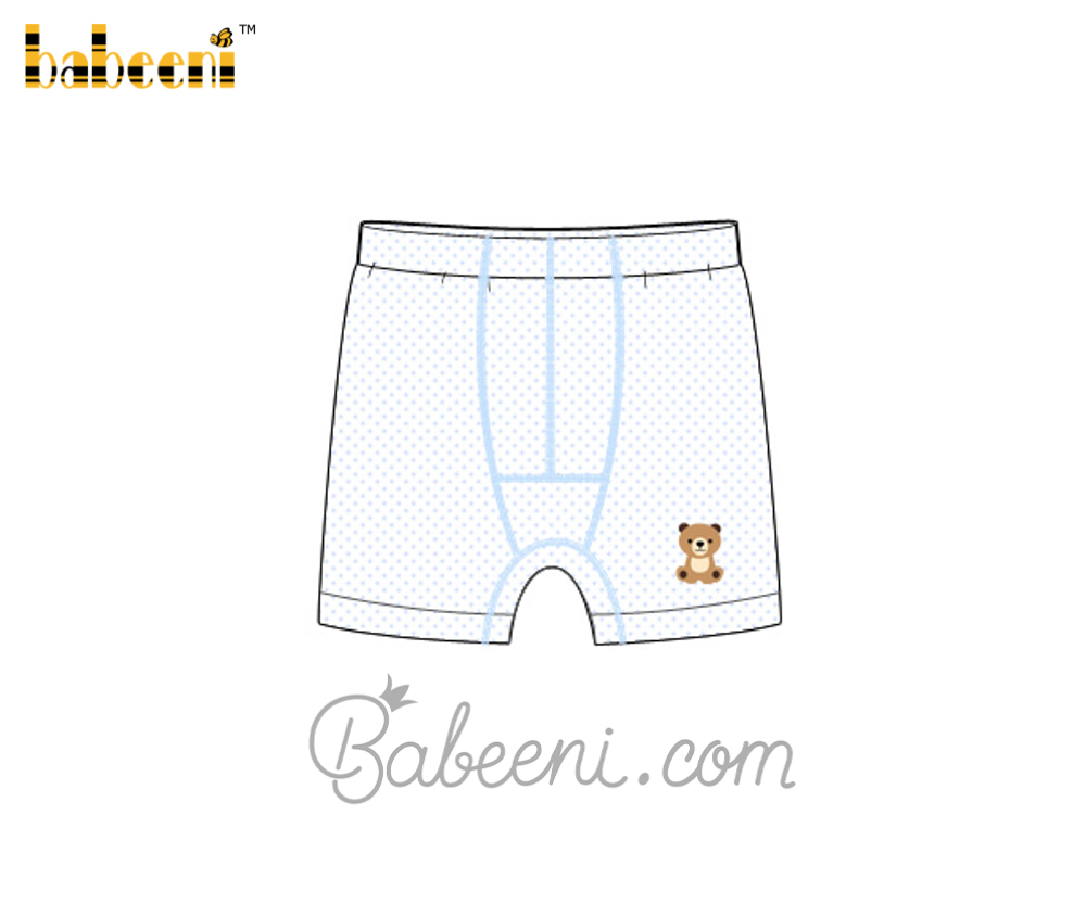 Bear embroidery boy boxer - UB 03